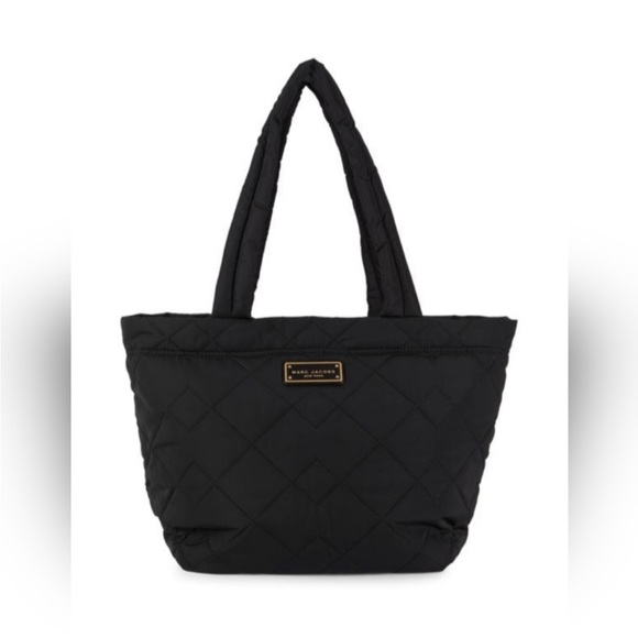Marc Jacobs black quilted tote bag with zip closure - Picture 6 of 7